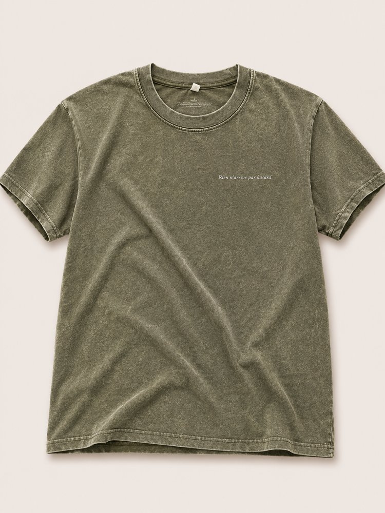 T-shirt Kaki d'Automne