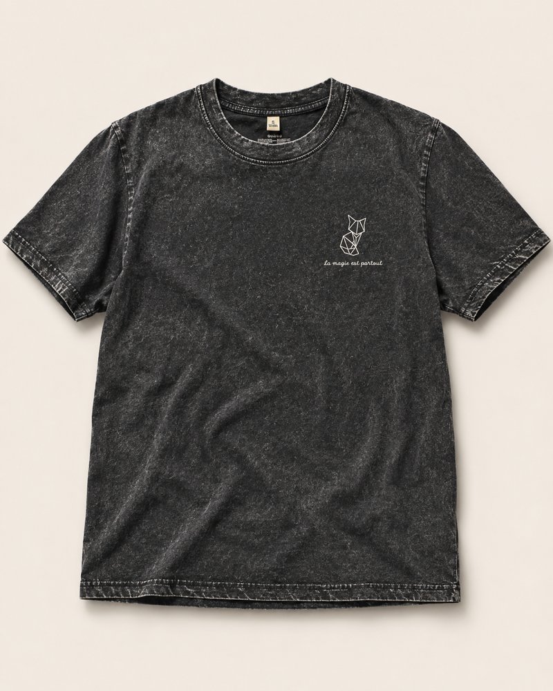 T-shirt Crépuscule Noir + Logo